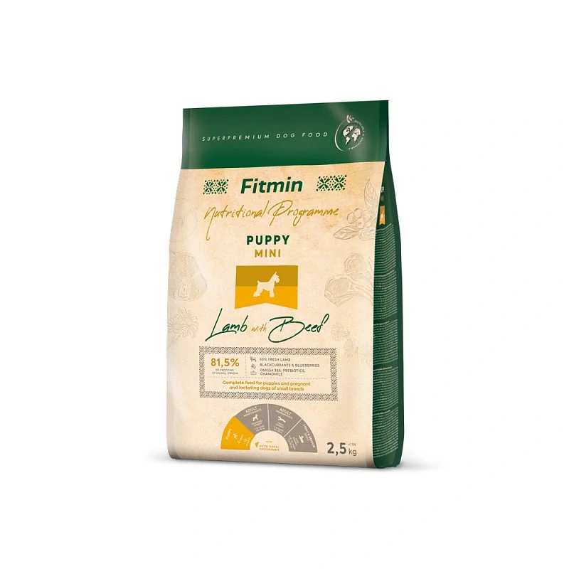 Fitmin Mini Puppy Lamb with Beef krmivo pro štěňata 2,5kg
