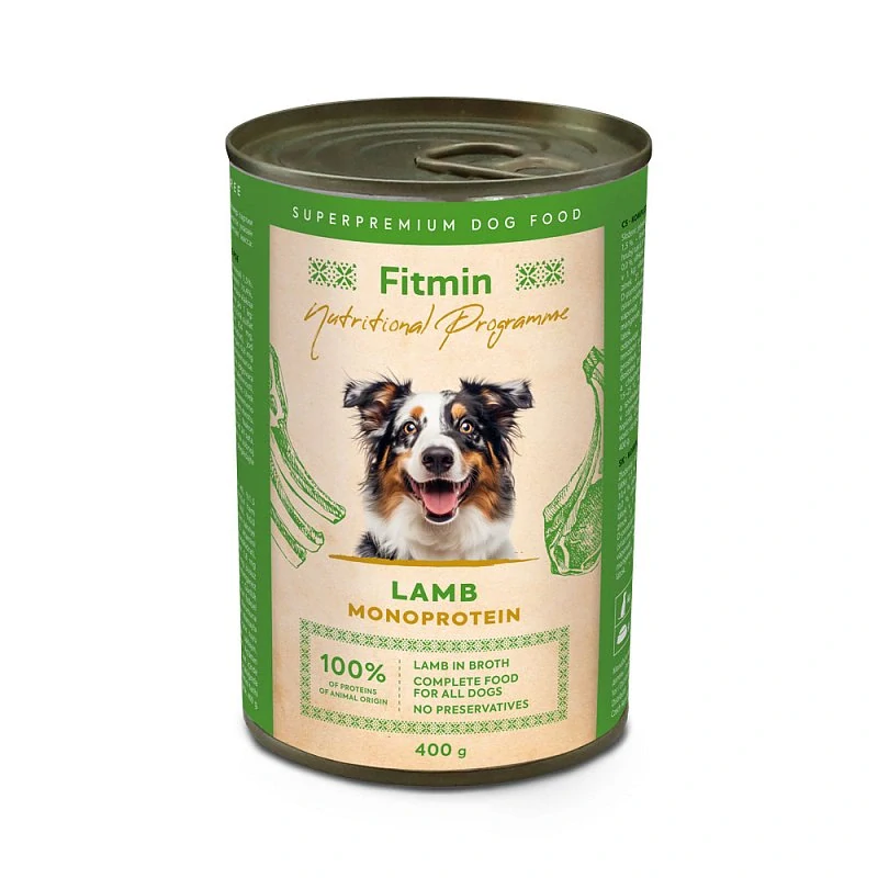Fitmin NP Konzerva jehněčí pro psy 400g