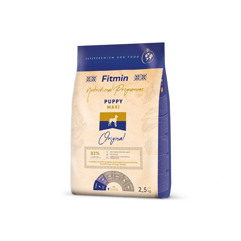 Fitmin Maxi Puppy kompletní krmivo pro štěňata 2,5kg
