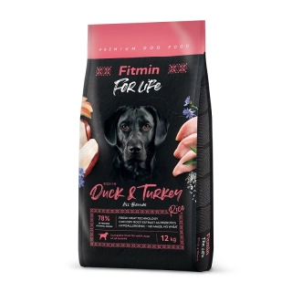 Fitmin For Life Duck & Turkey krmivo pro psy 12kg