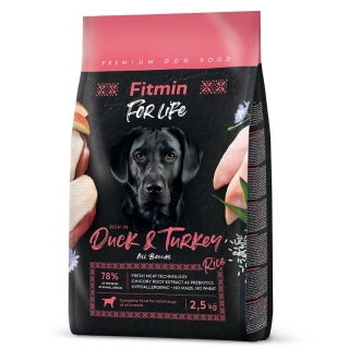 Fitmin For Life Duck & Turkey krmivo pro psy 2,5kg
