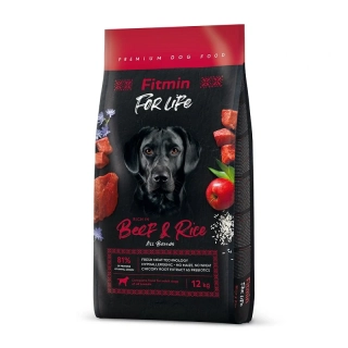 Fitmin For Life Beef & Rice krmivo pro psy 12kg