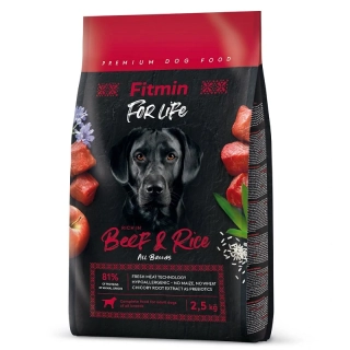 Fitmin For Life Beef & Rice krmivo pro psy 2,5kg