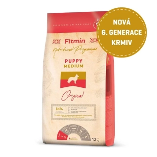 Fitmin Medium Puppy kompletní krmivo pro štěňata 12kg